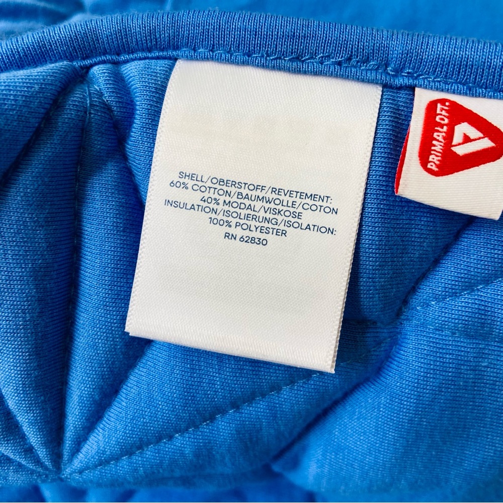 Lands’ End Bright Blue Quilted Insulated Jacket Snaps Barn Jacket - Picture 9 of 14